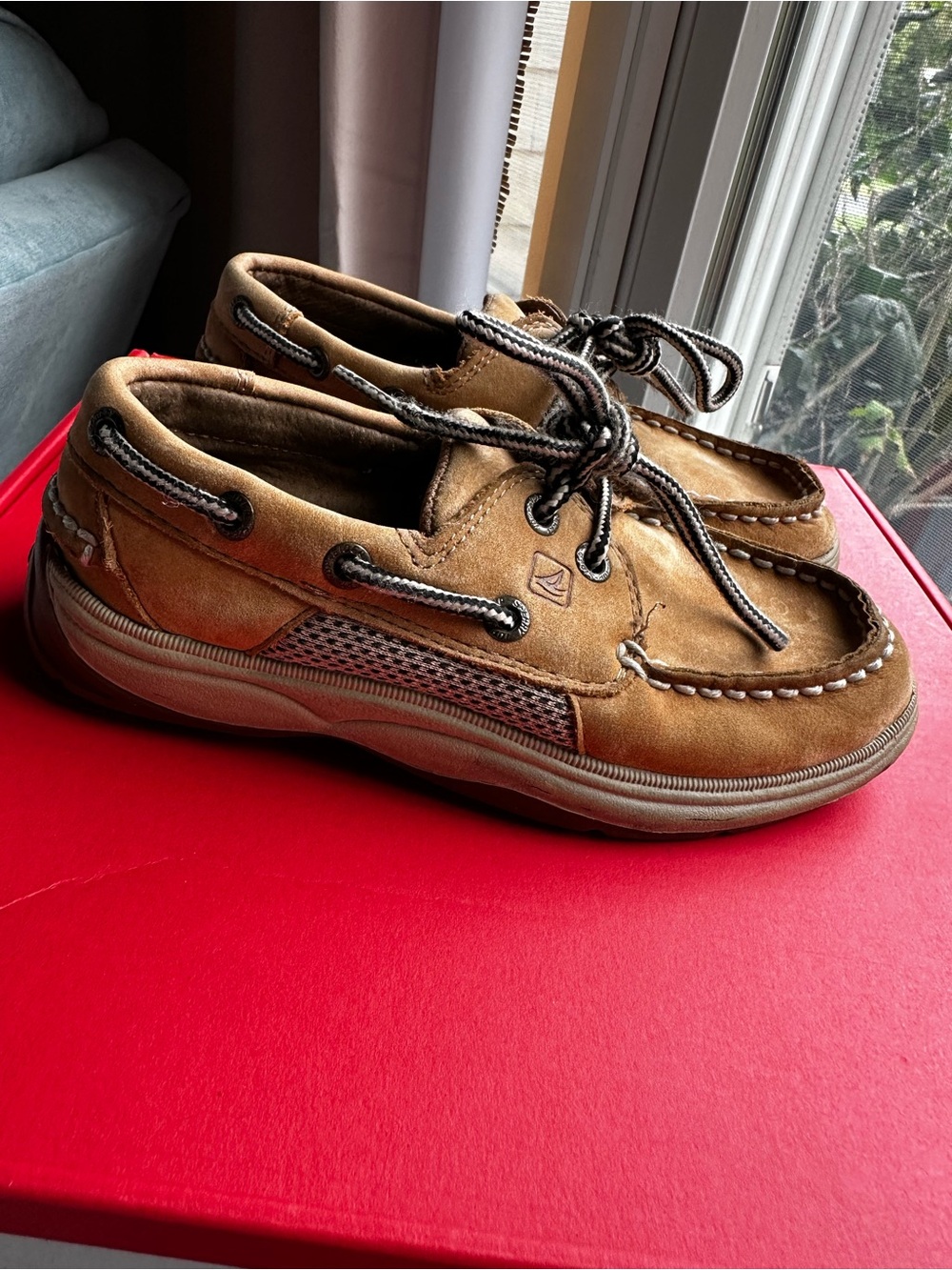 Sperry Kids Brown/Tan Boat Shoes